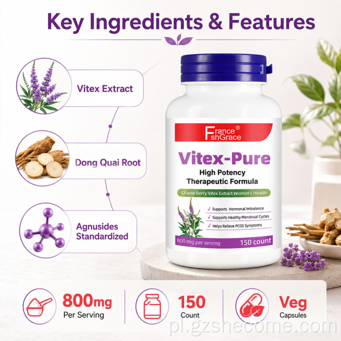 Shecome Vitex Chaste Berry Kapsułki Równowaga Hormonalna